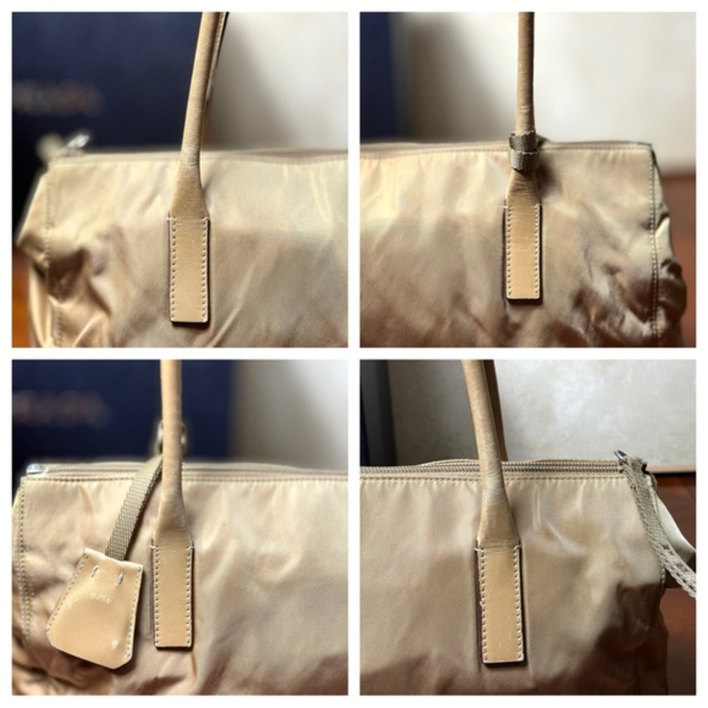 AUTHENTIC Prada Tessuto Cuoio Shoulder Bag. Tan. - Picture 4 of 16